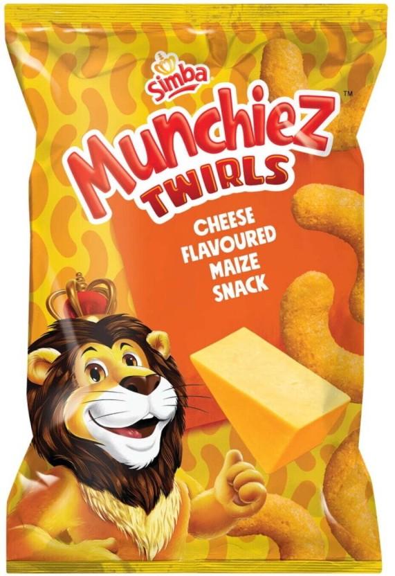 Simba Munchiez Twirls Cheese Maize Snack (1 x 90 g)