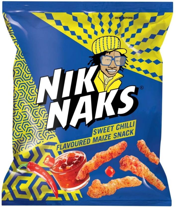 Simba Nik Naks Sweet Chilli Flavoured Maize Snack Puffcorn (22 x 135 g)
