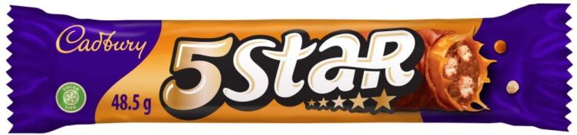 Cadbury 5-Star Caramel Milk Chocolate Bars (48.5 g)