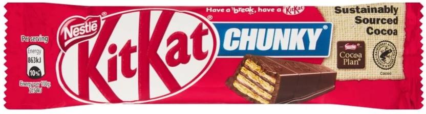 Nestle Kit Kat Crisp Wafer Chunky Milk Chocolate Bars (40 g)