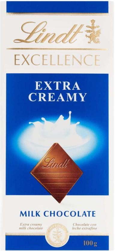 Lindt Excellence Extra Creamy Milk Chocolate Milk Chocolate Slabs (100 g)