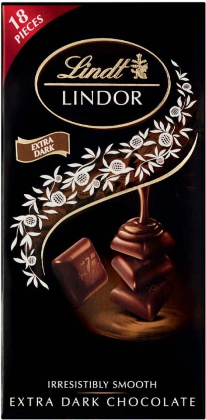 Lindt Lindor Irresistibly Smooth Extra Dark Chocolate Dark Chocolate Slabs (100 g)
