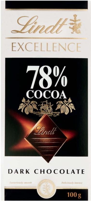 Lindt Excellence 78% Cocoa Dark Chocolate Dark Chocolate Slabs (100 g)