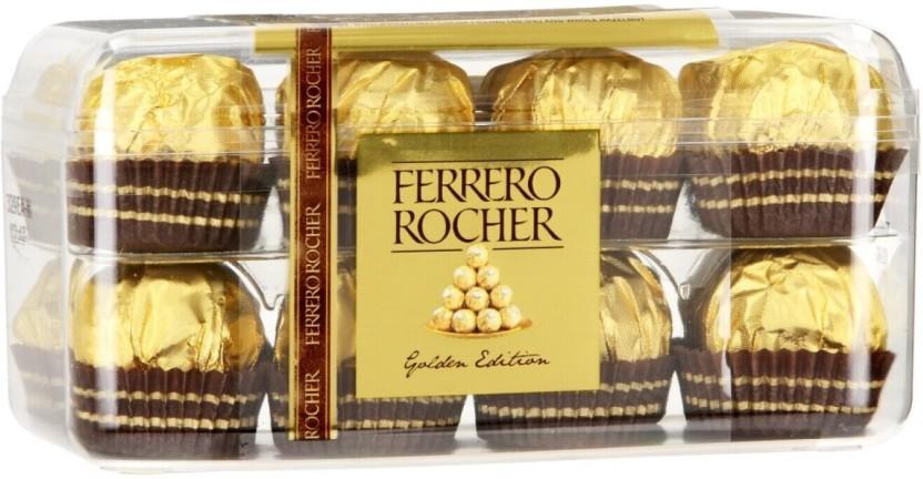 Ferrero Rocher 16 Piece Gift Box Milk Chocolate Truffles (5 x 200 g)