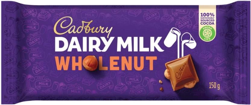 Cadbury Dairy Milk Wholenut Milk Chocolate Slabs (20 x 150 g)