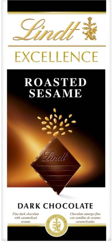 Lindt Excellence Roasted Sesame Dark Chocolate Dark Chocolate Slabs (100 g)