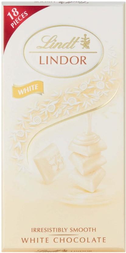 Lindt Lindor Irresistibly Smooth White Chocolate White Chocolate Slabs (100 g)