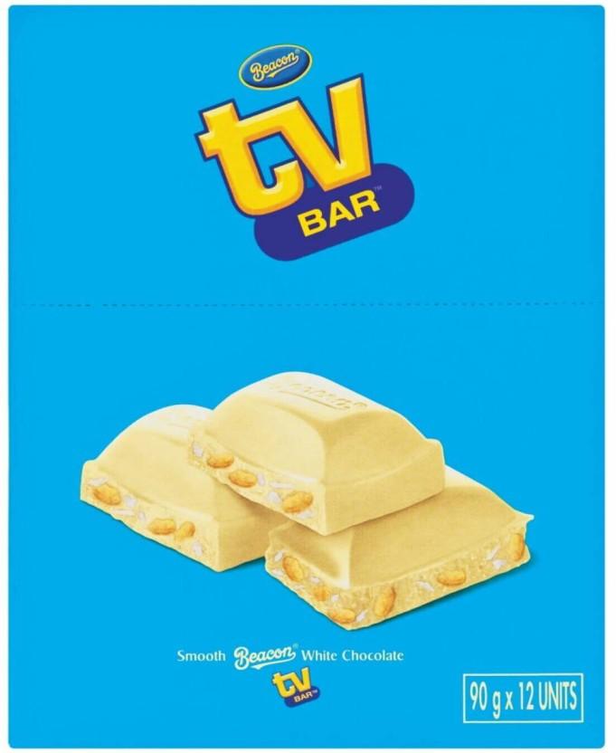 Beacon Slabs Tv Bar White Chocolate Coat White Chocolate Slabs (12 x 80 g)