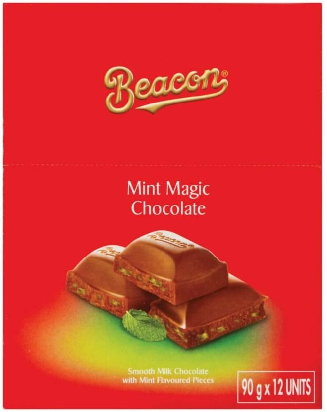 Beacon Heavenly Mint Magic Milk Chocolate Slabs (12 x 80 g)