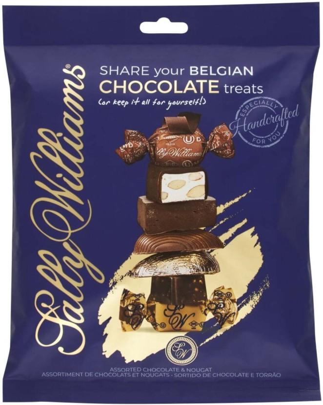 Sally Williams Assorted Belgian Dark Chocolate and Nougat Milk Chocolate Bites (300 g)