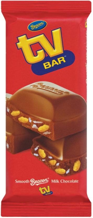 Beacon Slabs Tv Bar Milk Chocolate Coat Milk Chocolate Slabs (12 x 80 g)