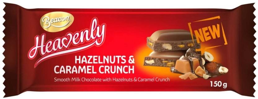 Beacon Heavenly Hazelnuts and Caramel Crunch Milk Chocolate Slabs (150 g)