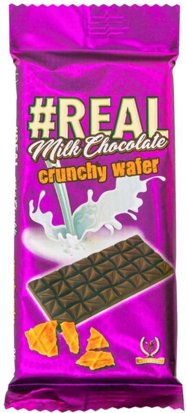 Real Crunchy Wafer Milk Chocolate Slabs (85 g)