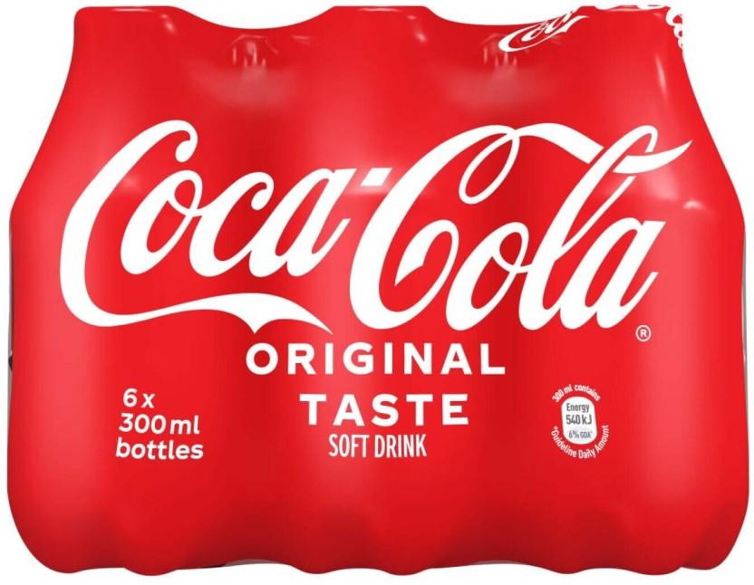 Coca-Cola Original Taste Soft Drink (6 x 300 ml)