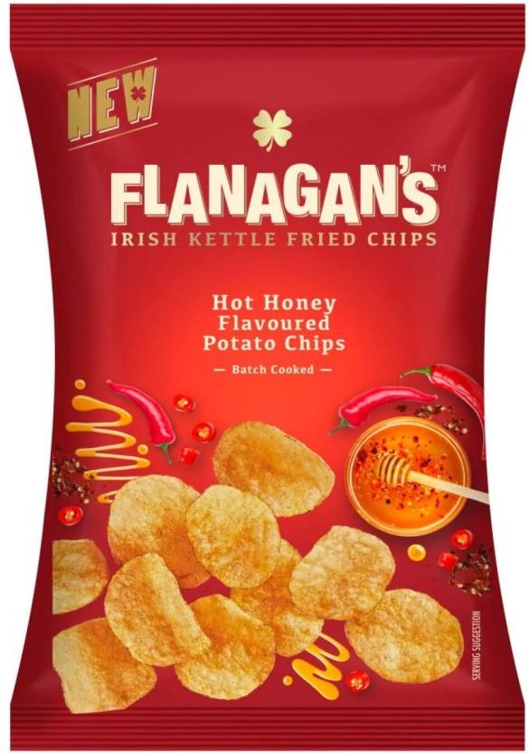 Flanagan's Hot Honey Irish Kettle Fried Potato Chips (1 x 120 g)