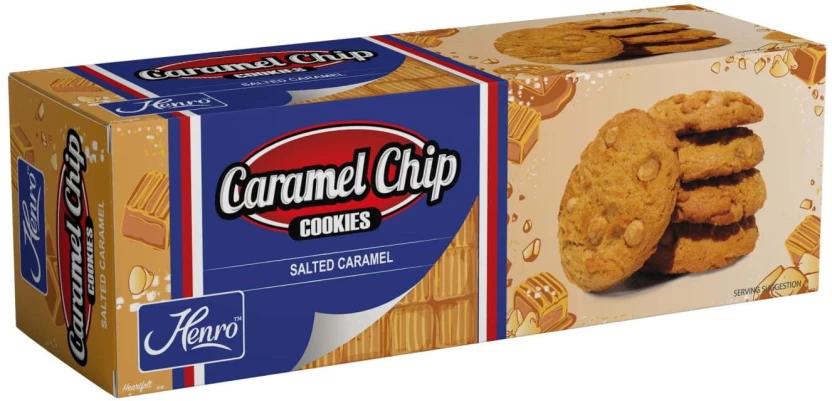 Henro Salted Caramel Cookies (160 g, Pack of 12)
