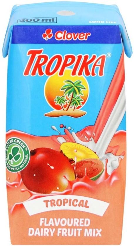 Clover Tropika Tropical - Flavoured Diary Fruit Mix (6 x 200 ml)