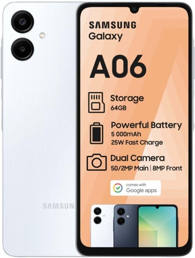Samsung 64GB | Galaxy A06 4G DS | Blue (Blue, 64 GB) (4 GB RAM)