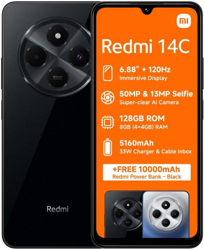 Xiaomi Redmi 14 C A3 4G DS BLU (Black, 128 GB) (6 GB RAM)