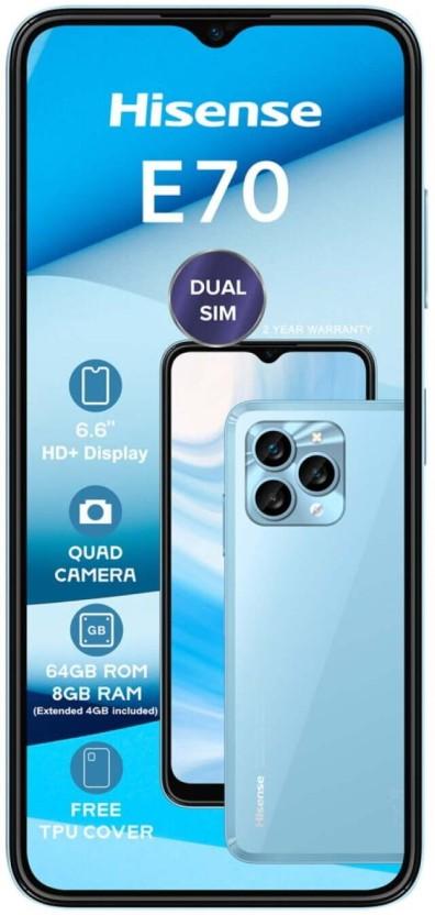 Hisense 64GB | E70 4G DS | Blue (Blue, 64 GB) (6 GB RAM)