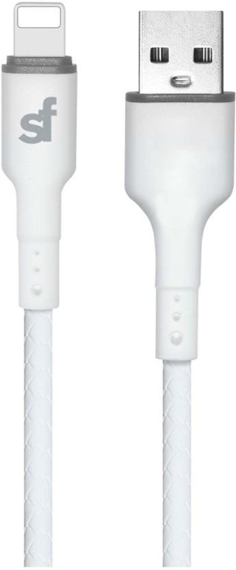 Superfly USB Type A To USB Type C 2 m USB-C to USB-C Cable (Compatible with MP3 Player, Mobile, White, One Cable)