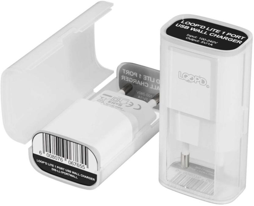 Loopd USB Type A To USB Type C 1 m USB Lightning Cable (Compatible with Mobile, Tablet, White, One Cable)