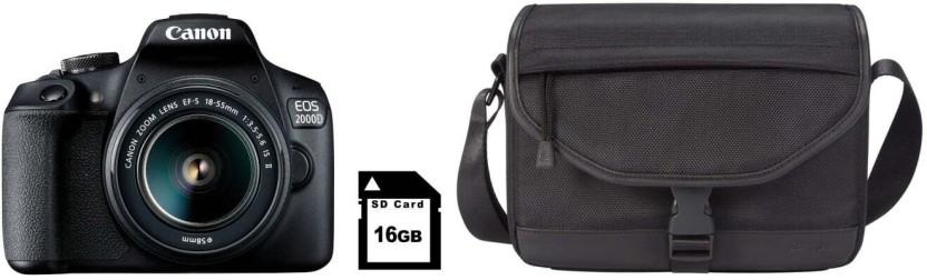 Canon 2000D DSLR Camera SLR (Black)