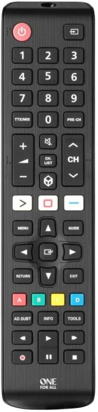 One for all  Replacement TV Remote Samsung Remote Controller (Black)