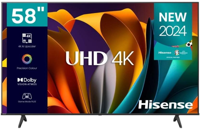 Hisense 147 cm (58 inch) LED Ultra HD (4K) VIDAA TV 2024 Edition