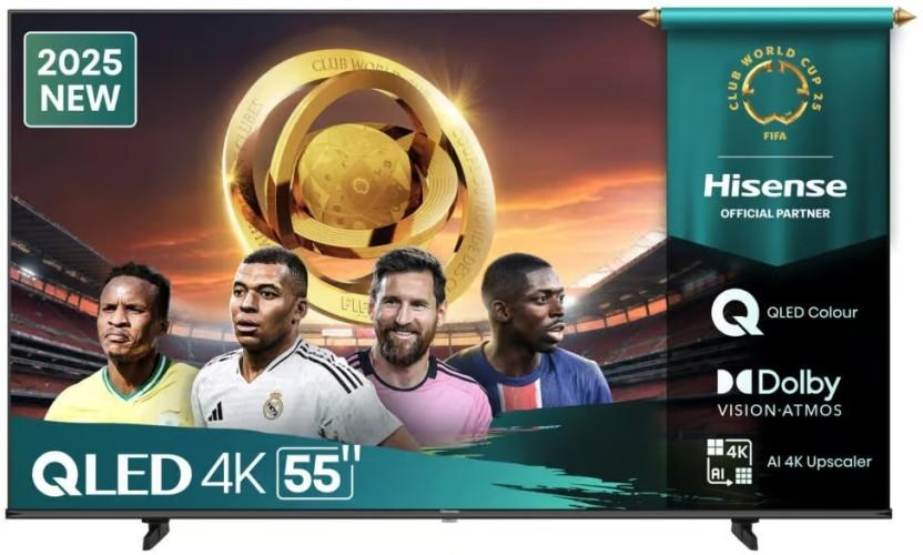 Hisense 139 cm (55 inch) QLED Ultra HD (4K) VIDAA TV 2025 Edition