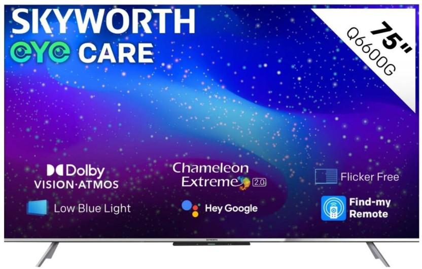 SKYWORTH 190 cm (75 inch) QLED Ultra HD (4K) Google TV 2024 Edition