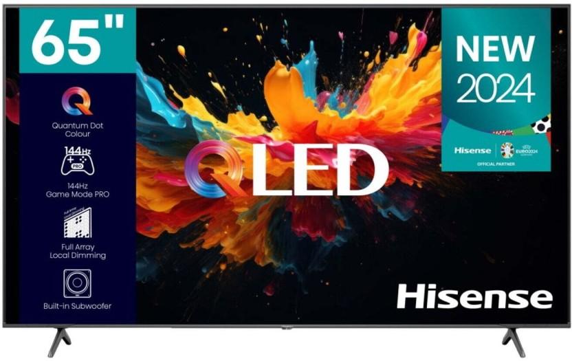 Hisense 165 cm (65 inch) QLED Ultra HD (4K) VIDAA TV 2024 Edition