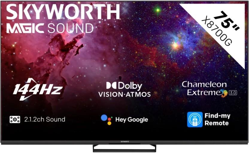 Skyworth 190 cm (75 inch) QLED Ultra HD (4K) Google TV 2024 Edition