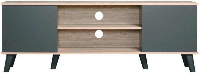 Laurel 463173 Engineered Wood TV Entertainment Unit (Finish Colour - Oak/Grey, Pre-assembled)