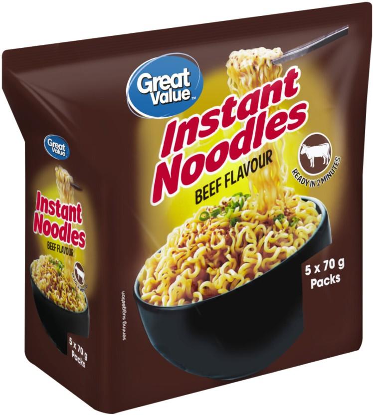 Great Value Beef Flavour Instant Noodles (70 g)