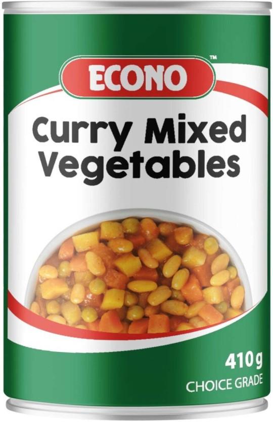 Econo Curry Mixed Vegetables (410 g, Pack of 12)