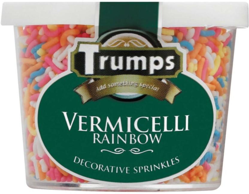 Trumps Rainbow Vermicell Sprinkles (50 g, Pack of 36)