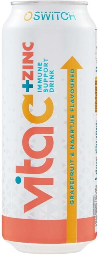 Switch Vita C + Zinc Immune Support Sports Drink (Grapefruit, Naartjie Flavoured, 500 ml)
