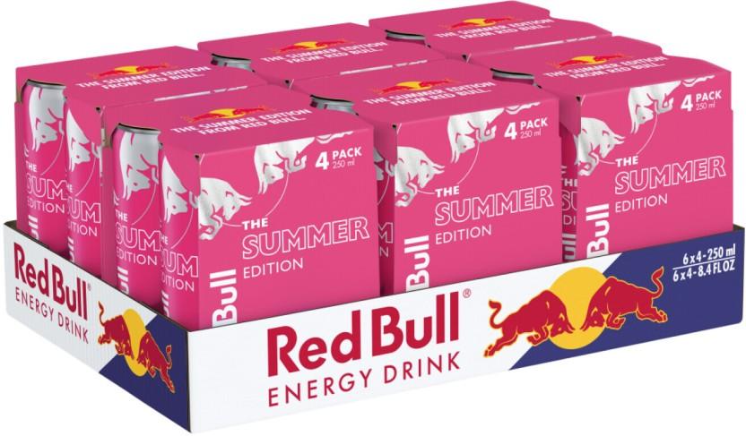 Red Bull Summer Edition Energy Drink (White Peach Flavoured, 24 x 250 ml)