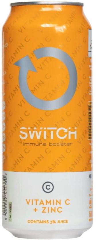 Switch Immune Booster Vitamin C + Zinc Energy Drink (Citrus Flavoured, 24 x 500 ml)