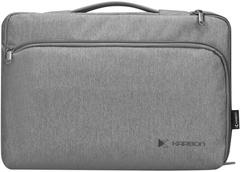 Karbon Laptop Sleeve Bag Waterproof Messenger Bag (Grey, 15.6 inch)