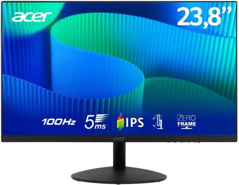 Acer 23.8 inch Full HD LED Backlit IPS Panel Home and Office Monitor (Monitor (100 Hz)) (AMD Free Sync, Response Time: 5 ms)