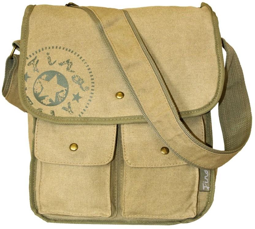 Fino SK-723 Messenger Bag (Green, 8 L)