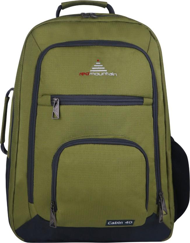 Red Mountain International (Pty) Ltd Cabin 40L Travel Backpack + Laptop Comparment Laptop Backpack (Green)
