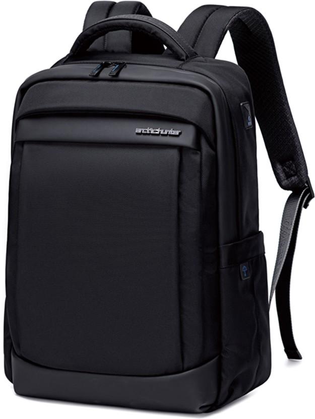 ArcticHunter Brooks Modern Business Backpack and Laptop Bag Laptop Backpack (Black)