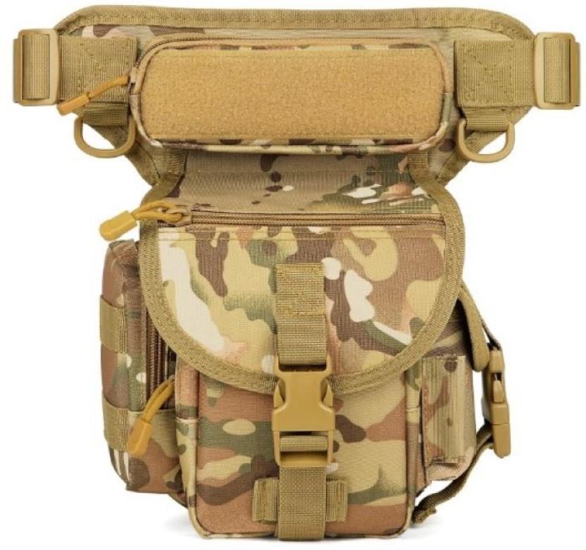 Gexgune Tactical Drop Leg Pouch Waterproof Messenger Bag (Multicolour, 5 L)