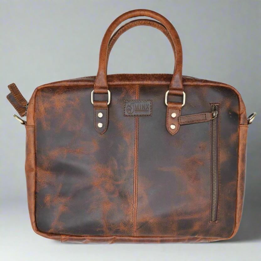 minx 15.6 inch Laptop Messenger Bag (Rustic Brown)