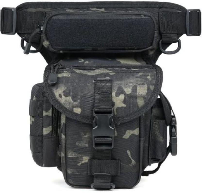 Gexgune Tactical Drop Leg Pouch Waterproof Messenger Bag (Multicolour, 5 L)