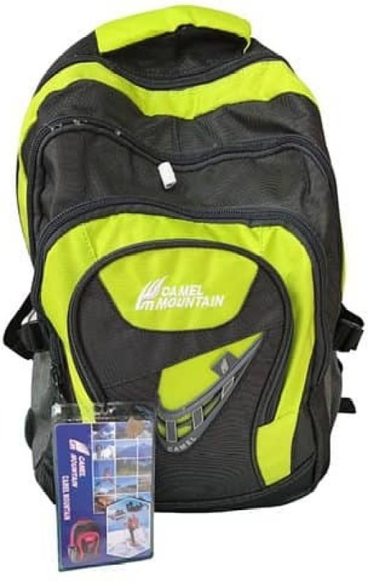 Camel Mountain Classic Backpack Backpack (Black, 30 L)