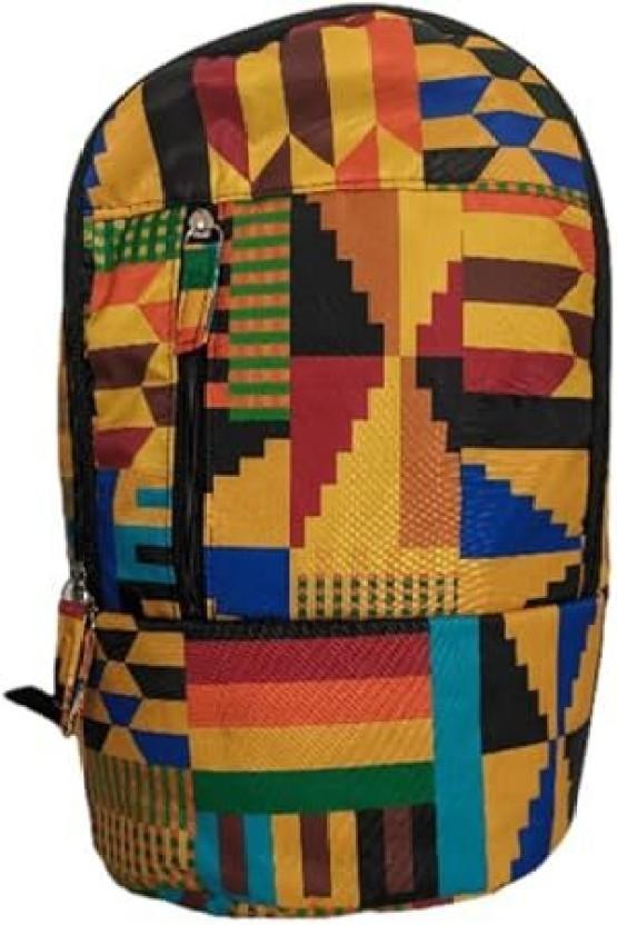 Tribe Afrique Kente African Laptop Backpack Laptop Backpack (Multicolor)